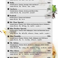 เมนู Mr. Chan & Miss Pauline Pizzeria Restaurant