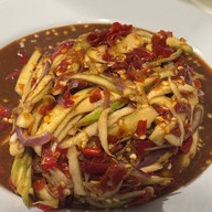 เมนูของร้าน ส้มตำสามพี่น้อง(เอสเอ็มจีเฮ้าส์)  ซอยเสือใหญ่9-9 จันเกษม