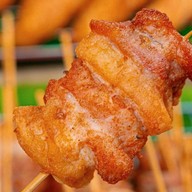 หมูทอดเสียบไม้@พึ่งมี พึ่งมี50\40