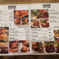 เมนู Bigger' Burgers and Steak