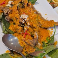 เมนูของร้าน บ้านสุขสวัสดิ์ ปลาแม่น้ำ สาขากำนันแม้น ซอยกำนันแม้น
