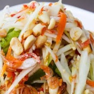 เจ๊นกนำ้มะพร้าวปั่น-ส้มตำ ตลาดโฮมการ์เด้นท์วิลล์-สระครก ตลาดโฮมการ์เด้นท์วิลล์-สระครก