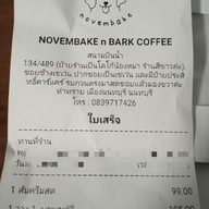 เมนู NOVEMBAKE n BARK COFFEE รัตนาธิเบศร์18