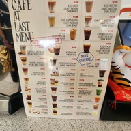 เมนู Cafe At Last บ้านดู่ เชียงราย