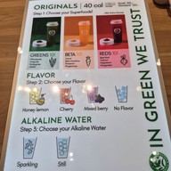 เมนู Green Warrior Juice Bar Nimmanhaemin Branch