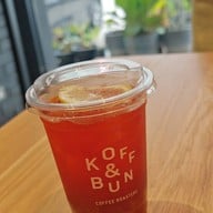 เมนูของร้าน Koff and Bun Coffee Roasters กัลปพฤกษ์