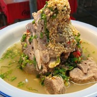 เน้นอิ่ม ข้าวหมูทอด เล้งแซ่บ อาหารตามสั่ง ตลาดเซนสิริ แยกเจ