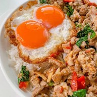 ไก่ย่างแดงโบราณ หมูมะนาว&กุ้งแช่น้ำปลา