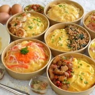 ข้าวเทริยากิ+ไข่ข้น -