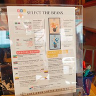 เมนู Koff and Bun Coffee Roasters ทรงวาด