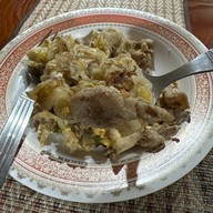 เมนูของร้าน ก๋วยเตี๋ยวคั่วไก่ป้าเพียร