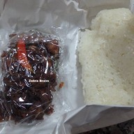ข้าวเหนียวไก่ทอดอิ่มอร่อย  ตลาดครุใน