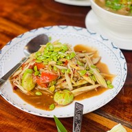 เมนูของร้าน กุหลาบดอกใหม่ บายนิวไก่ย่างบัวตอง