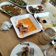 แฉล้มตำไทบ้านหมูคลุกฝุ่น @ศรีสมานคลองประปา นนทบุรี