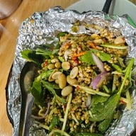 เมนูของร้าน ผ่องพรรณกุ้งเผา ตลาดกลางอยุธยา