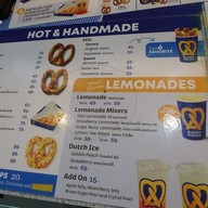 เมนู Auntie Anne's โลตัสอพระราม1 ชั้น 1