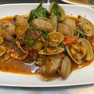 ตั้งโค้วข้าวต้มกุ๊ย หนำเลี๊ยบหมูสับ ยำปลาสลิด ผัดผักบุ้งไฟแดง ตั้งโค้วข้าวต้มกุ๊ย