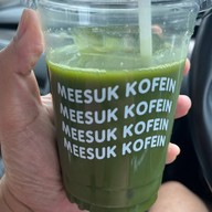 เมนูของร้าน กาแฟมีสุข คอฟอิน (Meesuk Kofein) หมู่บ้านกษิรา ซอยสารพัดช่างบางแสน