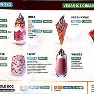 เมนู Yolé Central Chaengwattana