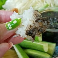 เมนูของร้าน อ้ายจิ้น ลาบคั่วเมืองเหนือ เลียบคลองภาษีเจริญฝั่งใต้ ม.เดอะเนเจอร์ซิตี้ 2/110 ซ.6