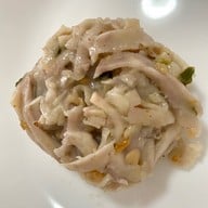 เมนูของร้าน ขนมกุยช่ายหมู่บ้านเศรษฐกิจ  ตลาดต้นสัก สนามบินน้ำ