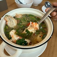 แฉล้มตำไทบ้านหมูคลุกฝุ่น @ศรีสมานคลองประปา นนทบุรี