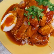 เจ้เจโคตรอิ่มบะหมี่จับกัง ข้าวหมูแดงหมูกรอบ ข้าวขาหมูเด้งๆ