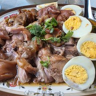 เมนูของร้าน ขาหมูบ้านเฮีย