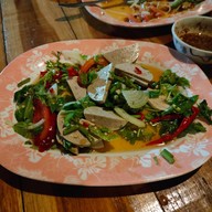 เมนูของร้าน ร้านลาบแจ้บ ๆ กุ้งเป็นใต๋แข่น