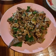 เมนูของร้าน ร้านลาบแจ้บ ๆ กุ้งเป็นใต๋แข่น