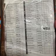 เมนู ข้าวต้มปลา164 สาขาศรีราชา หนองขาม