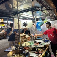 Charcoal seafood char koay teow