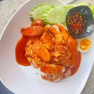 เมนูของร้าน ข้าวหมูแดง - หมูกรอบเหนือชั้น -