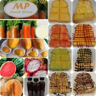 MP Food Story ขนมปังปิ้ง สลัดโรล ผลไม้ปอก ของทานเล่น น้ำชง