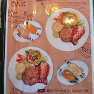 Menu of Oak Wine Valley