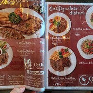 Menu of Oak Wine Valley