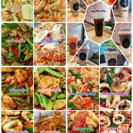 ครัวคุณนาย ก๋วยเตี๋ยวไก่มะระ กะเพราถาดยักษ์  & Boss Coffee ครัวคุณนาย   ก๋วยเตี๋ยวไก่มะระ อาหารตามสั่ง
