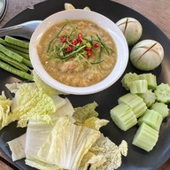 เมนูของร้าน เจ๊รูญแกงป่า หน้าอิ่มจังหมูกะทะ