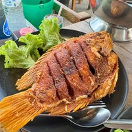 เมนูของร้าน เจ๊รูญแกงป่า หน้าอิ่มจังหมูกะทะ