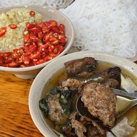 เมนูของร้าน Bún Chả Hàng Mành Dac Kim 1966