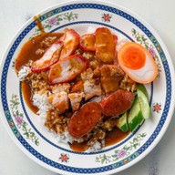 เมนูของร้าน ข้าวหมูแดงสุพรรณ หลังสถานีรถไฟปากช่อง
