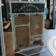 เมนู CoCo Coffee Bar