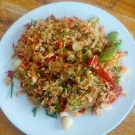 เมนูของร้าน กับข้าว ชาวประมง เลียบคลองทวีวัฒนา ศาลายา