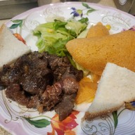 เมนูของร้าน สเต็กสอาด (1970) สี่แยกบ้านแขก ดั้งเดิม ไม่มีสาขา