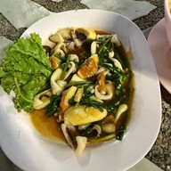 ข้าวต้มผักบุ้งลอยฟ้าหน้าตลาดDD