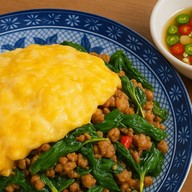 ข้าวไข่ข้น ข้าวไก่เทอริยากิ บางพูน ครัวหม่ามี้