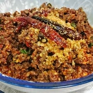 เมนูของร้าน อ้ายจิ้น ลาบคั่วเมืองเหนือ เลียบคลองภาษีเจริญฝั่งใต้ ม.เดอะเนเจอร์ซิตี้ 2/110 ซ.6