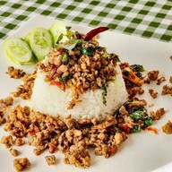 ข้าวต้มแห้ง × กระเพราพริกแห้ง แสนดี๊!!!!!! สาขา 34 บางใหญ่