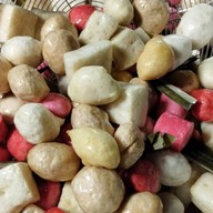 ปี้สั้น ทองสุขลูกชิ้นทอด ตลาดป่าซาง