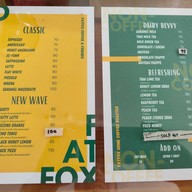 เมนู FATFOX coffee & friends